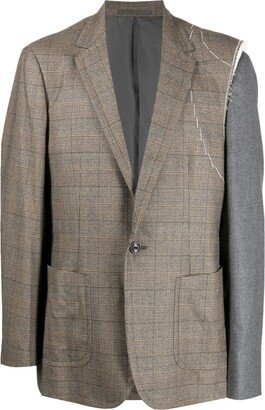 Prince of Wales deconstructed blazer-AA