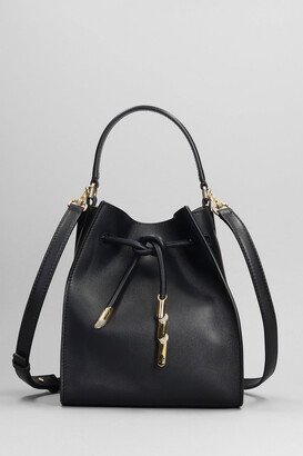 Hand Bag In Black Leather