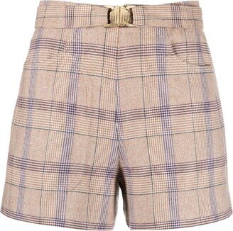 Prince of Wales pattern shorts