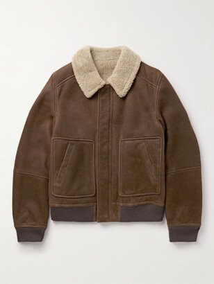 Shearling-Lined Suede Jacket