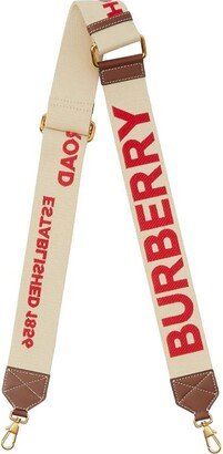 Horseferry Motif Webbed Bag Strap-AB