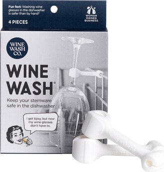 Wine Wash White Pkg/4