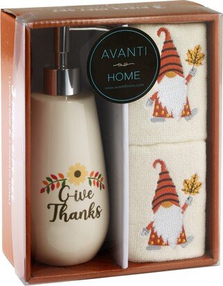 Give Thanks 3-Pc. Towel & Lotion Pump Box Set