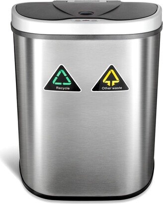 Half Moon Hands-Free Motion Sensor Trash Can -18.5 gallons