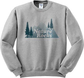 Femfetti Nature Rocks Sweatshirt Unisex 2X-Large Grey