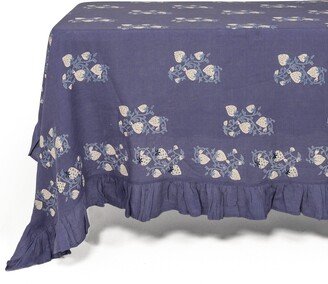 Sharland England Fraises Des Bois Tablecloth - Blue