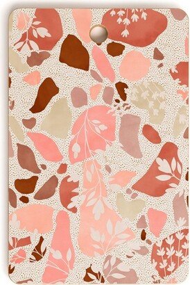 Marta Barragan Camarasa Terrazzo of Dots and Plants Rectangle Cutting Board