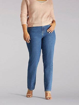 100% Cotton Relaxed Fit Straight Leg Jeans Plus Size