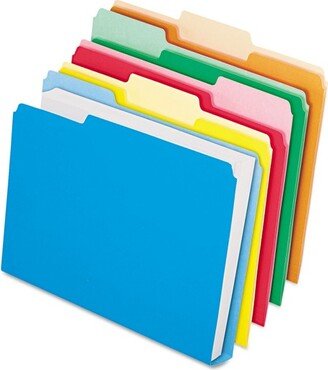 DoubleStuff File Folders 1/3 Cut Letter Assorted 50/Pack 54460