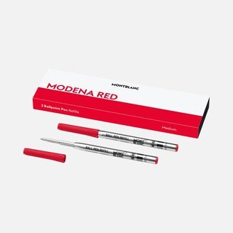 2 Ballpoint Pen Refills Medium, Modena Red (m)