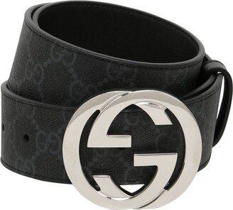 4cm GG Supreme canvas & leather belt