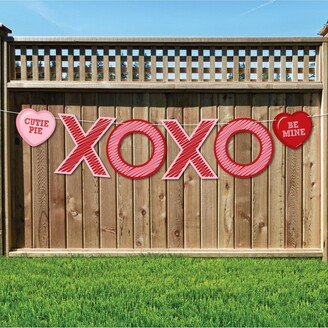 Big Dot Of Happiness Conversation Hearts - Valentine's Day Decor - Xoxo - Outdoor Letter Banner