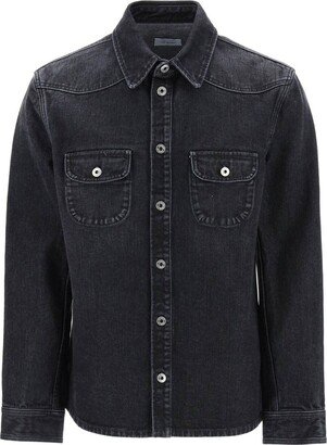 vintage denim overshirt-AC