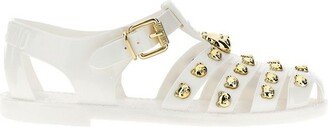 Teddy Stud Jelly Sandals