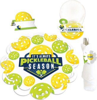 Big Dot Of Happiness Let's Rally Pickleball Birthday or Retirement Party Chargerific Kit 8 Ct