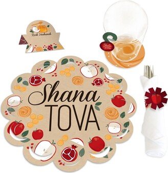 Big Dot Of Happiness Rosh Hashanah Jewish New Year Party Paper Chargerific Kit 8 Ct