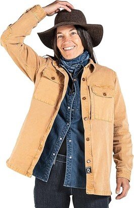 Dovetail Workwear Oahe Work Jacket (Ochre Canvas) Women's Clothing