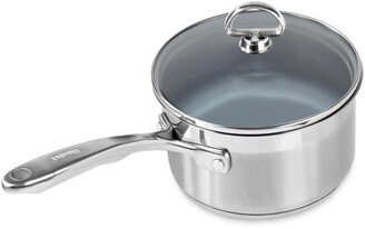 Induction 21 Steel 2-Qt. Saucepan with Ceramic Coating & Glass Lid