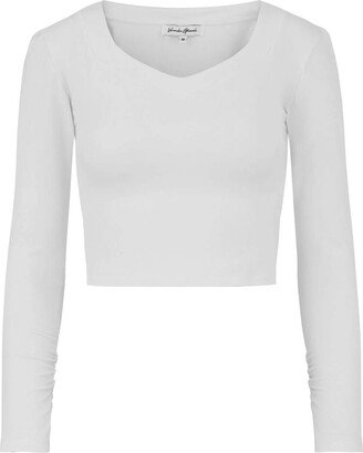 Numbat Crop Top - White