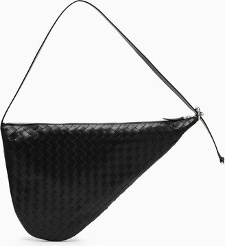 Virgule black Intrecciato bag