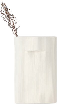 Off-White Ridge Vase