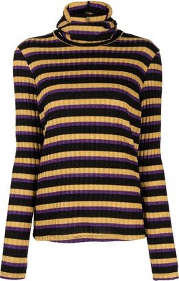 Striped Roll-Neck Jumper