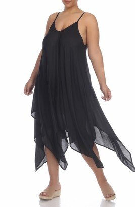 Handkerchief Hem Maxi Dress