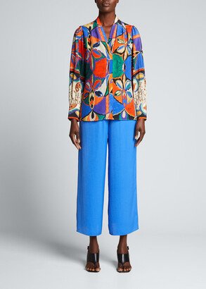 Jojo Printed Silk Blouse