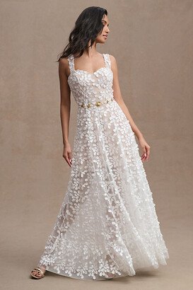 Anabel Sweetheart Embroidered Gown