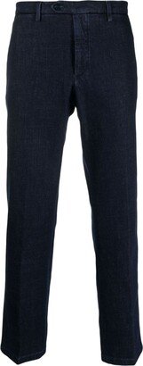 Tapered-Leg Mid-Rise Jeans