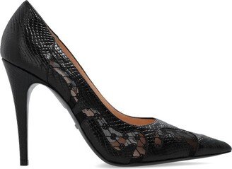 Décolleté Python-Effect Pumps