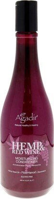 Hemp and Red Wine Moisturizing Conditioner by Agadir for Unisex - 14.5 oz Conditioner
