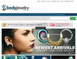 Body Jewelry Promo Codes & Coupons