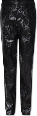 Shiny Effect Straight Leg Pants