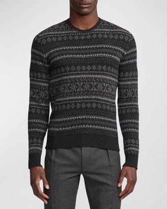 Men's Fair Isle Cashmere Sweater