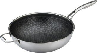 Black Cube, Wok, 12.5 dia., Stainless steel/quick release