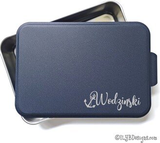 Personalized Cake Pan With Laser Engraved Lid | Boat Lover Gift Baking 9 X 13 Aluminum Custom