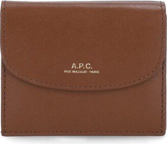 Logo-Stamp Foldover Wallet-AA