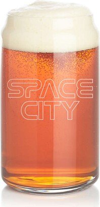 Houston Astros-Space City-City Connect-Beer Can Glass-Pint Glass-Mlb Baseball-Gift Under 20-Gift For Sports Fan-Coach Gift-Fathers Day Gift