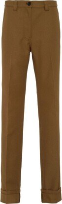 Mid-Rise Straight-Leg Trousers-BU