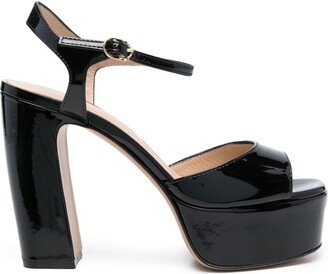 120mm Patent Platform Sandals