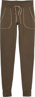 Slim Cloud Fleece Jogger (Olive Drab) Women's Casual Pants