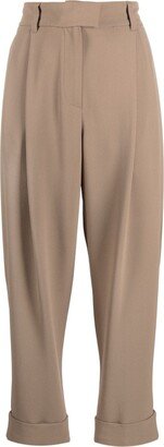 Cropped Tailored Trousers-BI