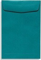 10 x 13 80lbs. Commercial Flap Open End Envelopes Teal Blue 50/Pack EX4897-25-50