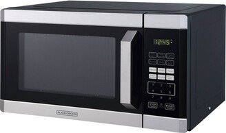 BLACK+DECKER 0.9 cu ft 900W Microwave Oven - Stainless Steel