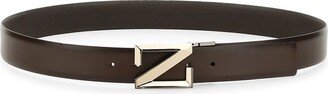 Logo Plaque Buckle Belt-AS