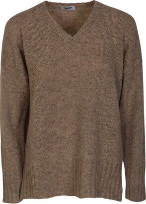 V-neck Knit Sweater-AC