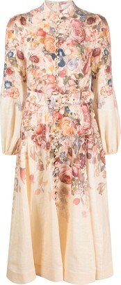 Luminosity floral-print midi dress