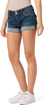 Women's Amelia Mid-Rise Denim Knee-Length Shorts