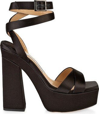 Gaia 140MM Satin Platform Sandals